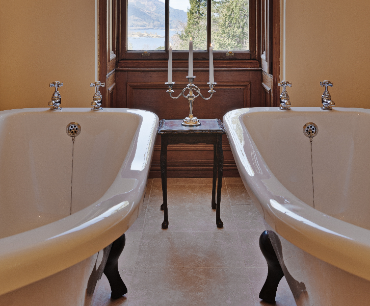 Luxurious bathing at Glencoe House